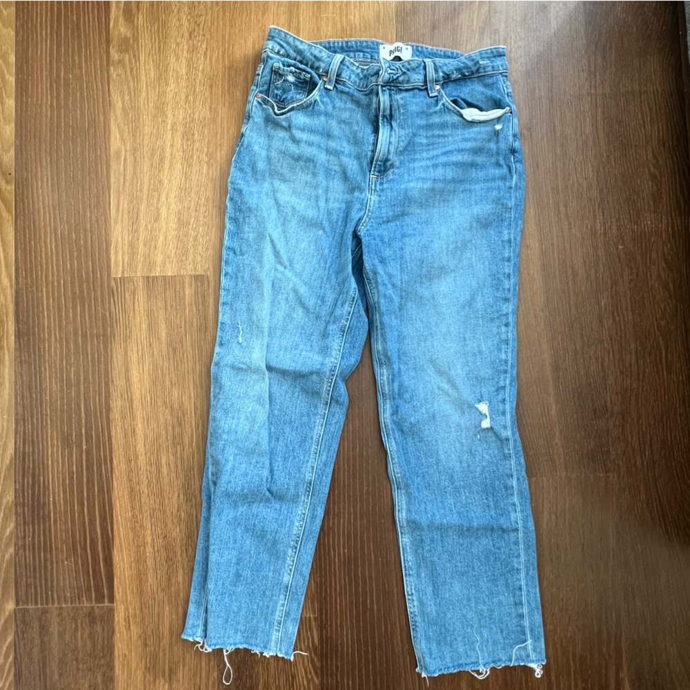 Paige Sarah Straight Ankle Jeans
